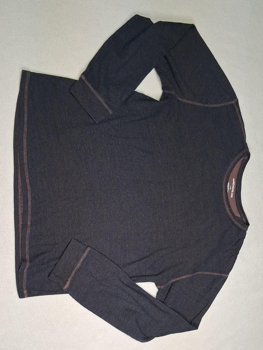 4/20$ Men's Long Sleeve Crewneck Shirt - Dark Charcoal